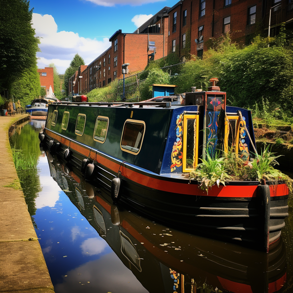 ilůustracni foto narrowboat